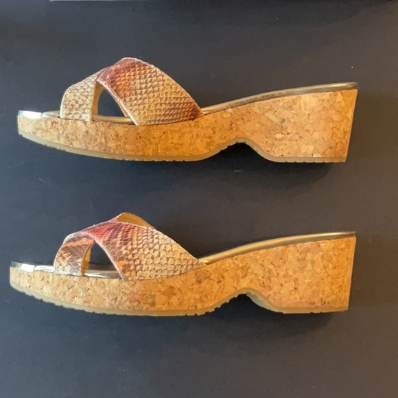 Jimmy Choo Geranium Snake Print leather Panna size 39 - Picture 6 of 14